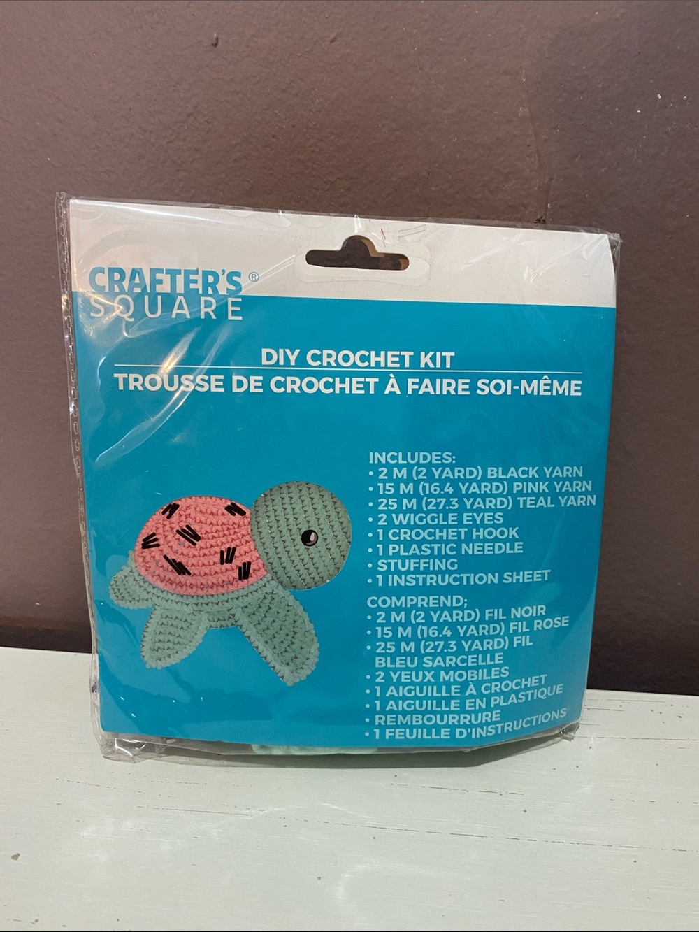 Crafter's Square DIY Crochet Kit - Turtle Plush